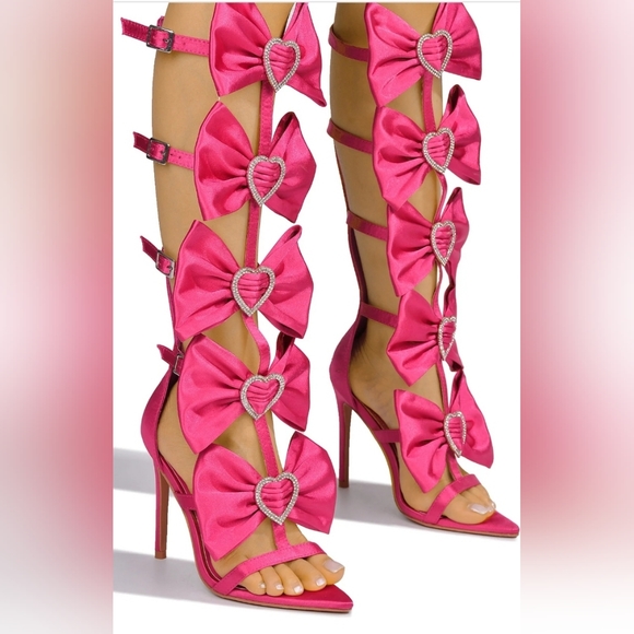 Cape Robbin Shoes - Bow-Tie pink stillletto